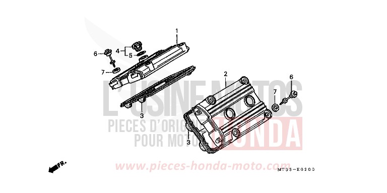 ZYLINDERKOPFDECKEL von Pan-European ABS EURO GRAY METALLIC (NH284D) von 1994